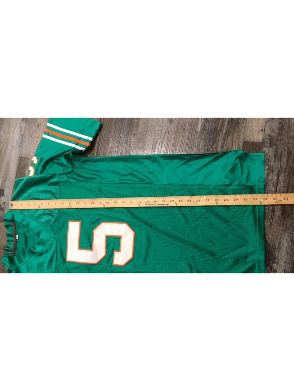 Ray Finkle Ace Ventura Football Jersey Aqua Miami Mens Size Medium - Picture 6 of 6
